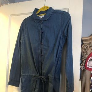 Charming Charlie Denim Romper